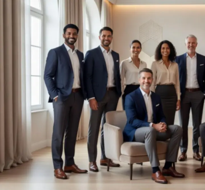 Portrait d’une équipe d’hôtes et de professionnels de l’événementiel